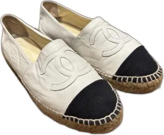 Chanel Black And White Espadrilles Size 40