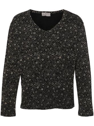 Yohji Yamamoto T-shirt con stampa - Nero