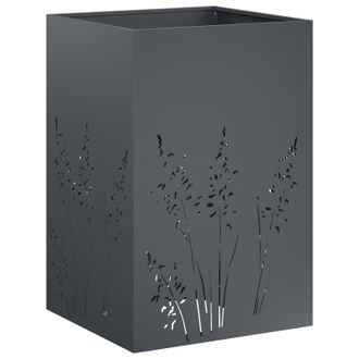 vidaXL Macetero De Jard&iacute;n Gris Antracita 50 X 50 X 75 Cm Vidaxl
