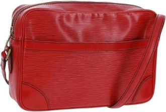Louis Vuitton Pre-owned Vintage Cross Body Bag - Dames - Vintage Schoudertas - Rood - ONE Size - Leer - Vintage