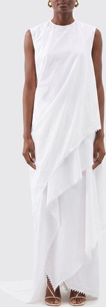 Jacquemus Abito asimmetrico Jacquemus in misto cotone