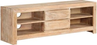 vidaXL Vidaxl - Mueble para tv madera maciza acacia marrón claro 120x30x40 cm
