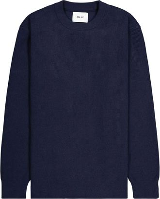 Nn.07 ribbed crew-neck sweater - Blue