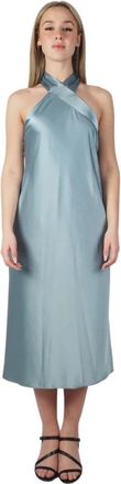 Ralph Lauren Cocktailjurk Prasetijo - Dames - Casual kleedjes - Blauw - L - Kleedjes