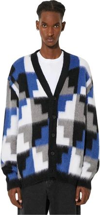 Marcelo Burlon Cardigans - Heren - Vesten - Veelkleurig - XL - Truien & Vesten