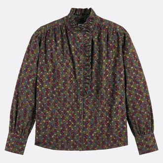 La Redoute Collections Overhemd met opdruk en Victoriaanse kraag, Signature CHARL&Egrave;NE