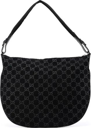 Gucci Pre-owned Suede handbags - Dames - Vintage Handtas - Zwart - ONE Size - Nylon - Vintage