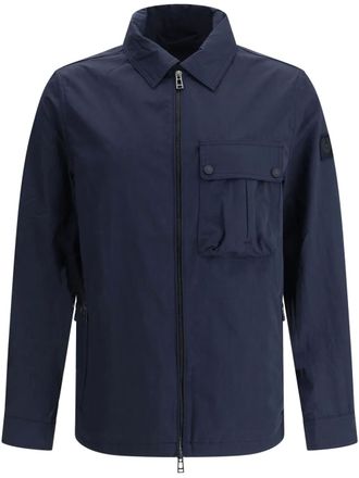 Belstaff Drome overshirt - men - Cotton/Polyamide - S - Blue
