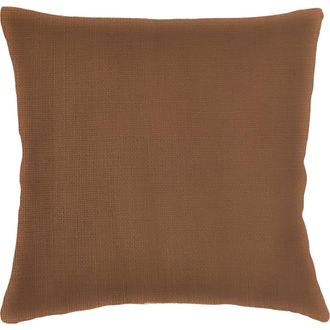 Anaya with Love So Soft Linen Euro Pillow with Down Alternative Insert in Caramel at Nordstrom, Size 26X26