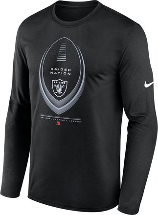 Nike Las Vegas Raiders Legend Icon Nike Mens Dri-FIT NFL Long-Sleeve T-Shirt in Black | NKHT00A8D-NDB