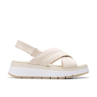Clarks Tuscan Cross in White Leather