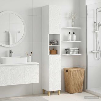 vidaXL Vidaxl Armadio Da Bagno Con Ripiano Aperto Delft Bianco