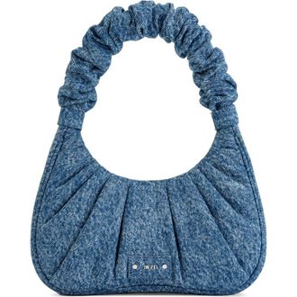 JW PEI Gabbi Ruched Faux Leather Hobo in Blue at Nordstrom Rack