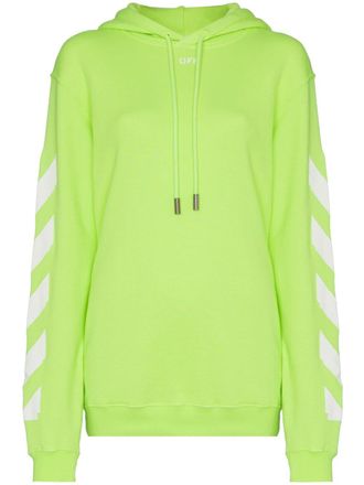 Off-white Felpa con maniche a righe - Giallo