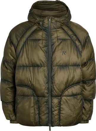 Represent Hooded Nylon Jacket - Olive - XL