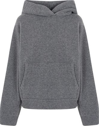 R&oacute;he Logo Hoodie - Dames - Hoodies - Grijs - S - Katoen - Hoodies & sweatvesten