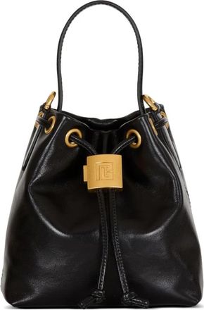 Balmain Mini Pulse Bucket Bag - Dames - Schoudertassen - Zwart - ONE Size - Leer - Tassen