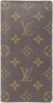 Louis Vuitton Pre-owned Monogram Lange Portemonnee - Dames - Vintage Accessoires - Bruin - ONE Size - Vintage