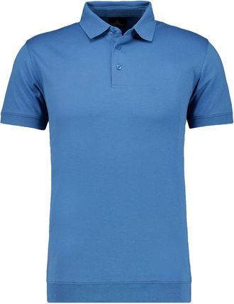 Ragman Poloshirt RAGMAN, Herren, Gr. 3XL, blau (blau, 717), Baumwolle, regular fit, ohne Ausschnitt, Shirts Poloshirt
