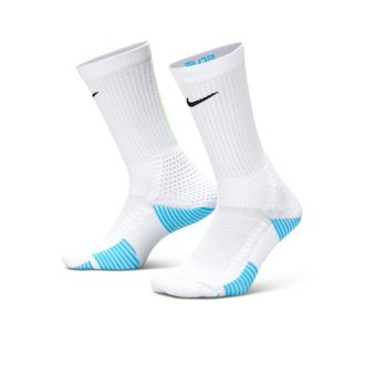 Nike Unisex Elite 2.0 Cushioned Crew Socks (1 Pair) in White | HM0285-107