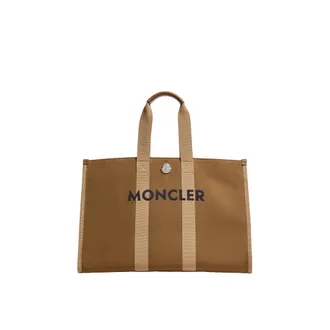 Moncler Moncler Logo Canvas Tote Bag, Men, Green, Size: One Size