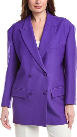 Valentino Wool & Silk-Blend Over Jacket