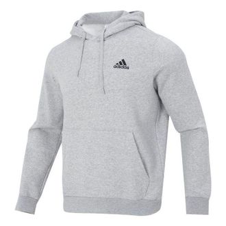 adidas Fleece Logo Hoodie Grey H12213