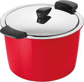 Kuhn Rikon Hotpan Stainless Steel Cooking Pot with Insulated Bowl, 5.3-Quart in Red at Nordstrom
