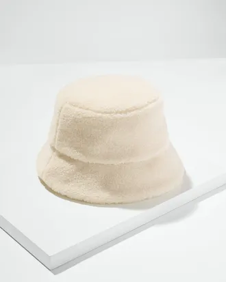 Talbots Sherpa Bucket Hat - Natural - 001 Talbots