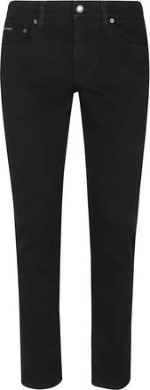Dolce & Gabbana Skinny Five-Pocket Jeans - Heren - Slim Fit Jeans - Zwart - S - Katoen - Jeans