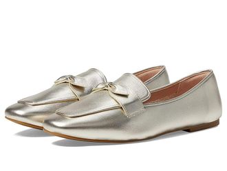 Cole Haan York Bow Loafer Womens Shoes Gold Leather : 6.5 B - Medium