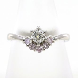 C&A Pink Platinum Platinum 900 Band Ring (Pre-Owned)