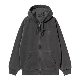 Carhartt Work in Progress Hooded Vista Sweatshirt - Heren - Vesten met rits - Zwart - 2XL - Katoen - Hoodies & sweatvesten