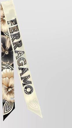 Ferragamo brezza long scarf floral motif design
