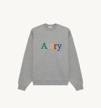 Autry SWEATSHIRT WITH MULTICOLOR LOGO UNISEX