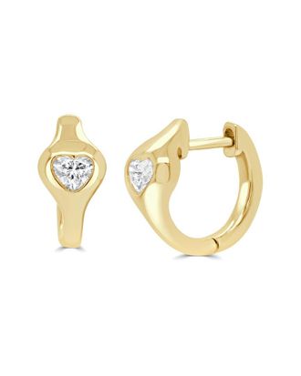 Sabrina Designs 14K 0.32 Ct. Tw. Diamond Huggie Earrings