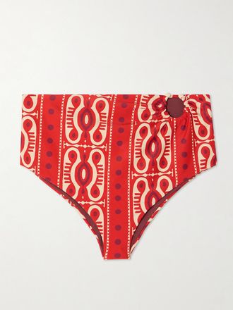 Johanna Ortiz Slip Bikini Con Decorazione Taita - Rosso