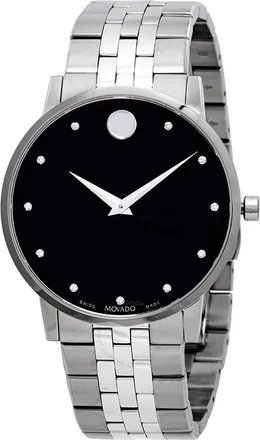 Movado Mens Black dial Watch