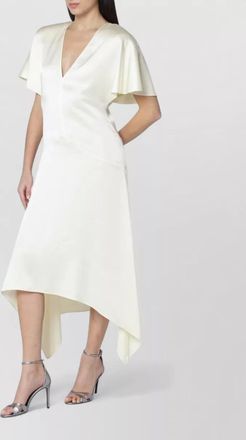 Stella McCartney satin midi dress v neckline