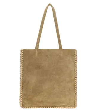 Prada Beige Logo Large Tote