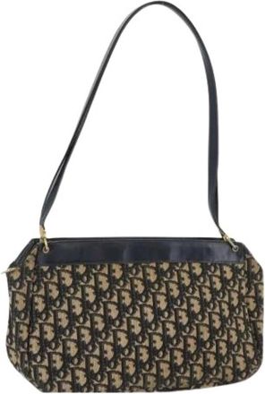 Dior Pre-owned Shoulder Bags, female, Multicolor, Size: ONE SIZE Pre-owned Trotter Canvas Shoulder Bag