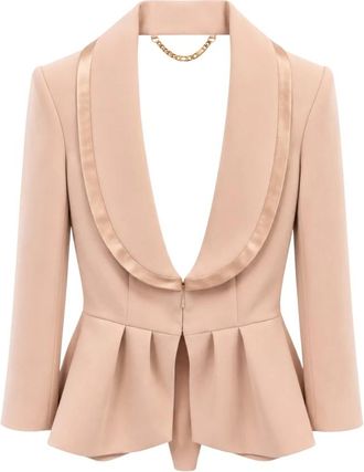 Elisabetta Franchi Blazers - Dames - Blazers - Beige - XS - Jassen