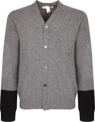 Comme Des Gar&ccedil;ons Gebreid Vest - Heren - Vesten - Grijs - S - Truien & Vesten