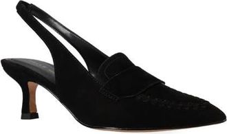 Pelle Moda Keagen Pointed Toe Slingback Pump in Black at Nordstrom, Size 9.5