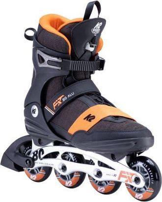 K2 F.I.T. 80 ALU Mens Inline Skates in Black/orange at Nordstrom