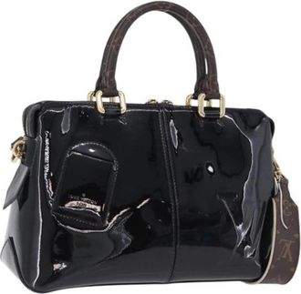 Louis Vuitton Tweedehands Canvas Louis Vuitton tassen - Dames - Vintage Handtas - Zwart - ONE Size - Vintage