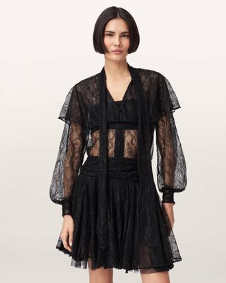 AllSaints Athena Lace Shirt