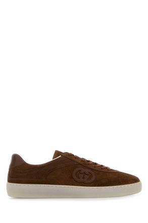 Gucci Brown Suede G75 Sneakers