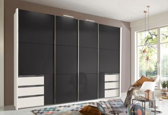 Wimex Schwebetürenschrank »Level by fresh to go« mit Glastüren und Synchronöffnung