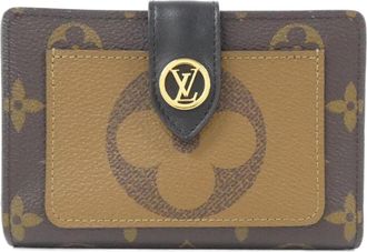 Louis Vuitton Marron Coated Canvas Wallet (Bi-Fold) (Pre-Owned)